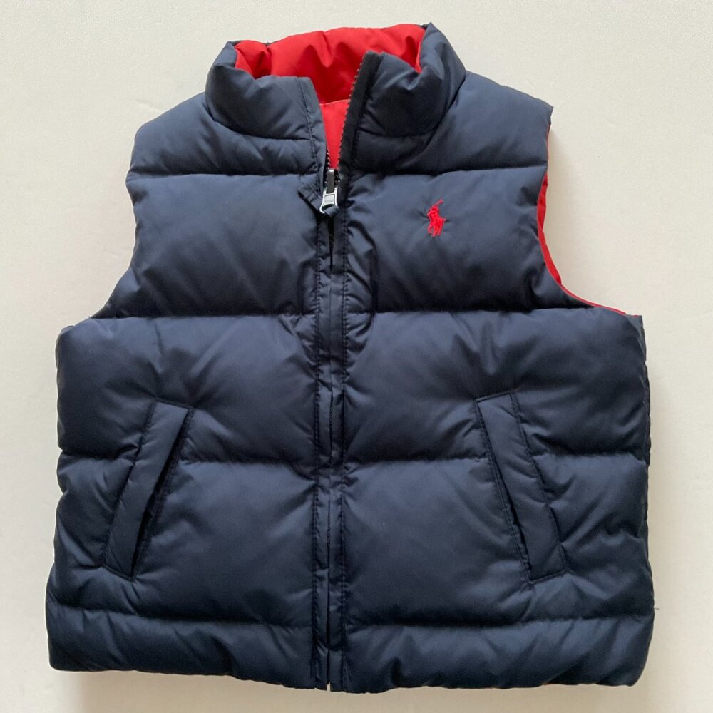 POLO Ralph Lauren Boy's Sleeveless Puffer Vest EUC Size 18M